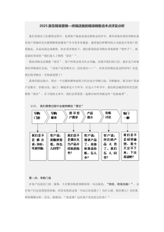 2025赢在精准营销—终端店面的错误销售话术点评及分析