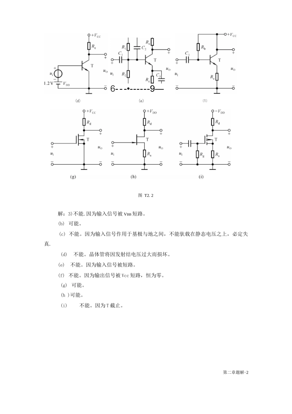 2章-基本放大电路题解1_第2页