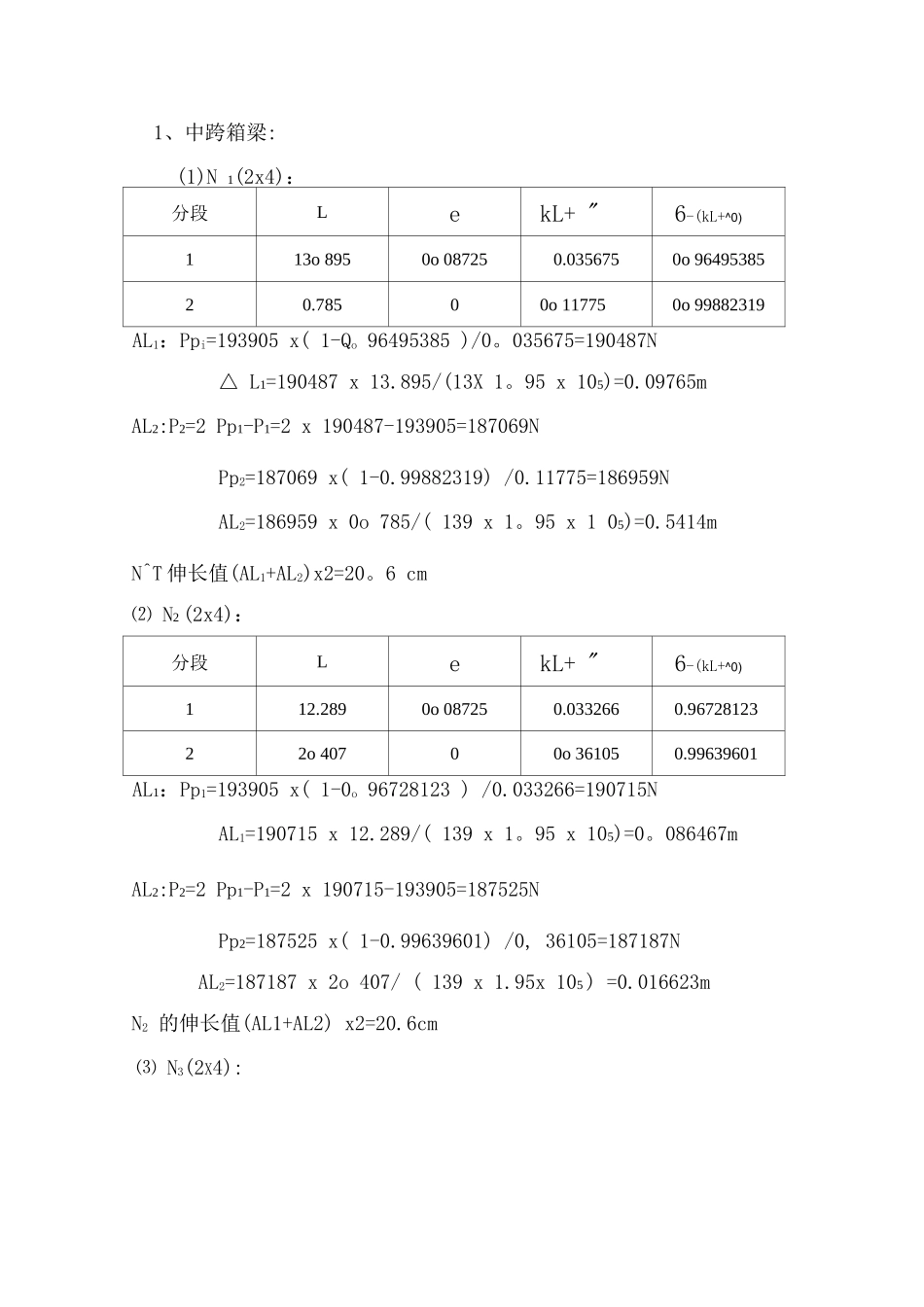 30m预应力箱梁张拉应力计算伸长量_第2页