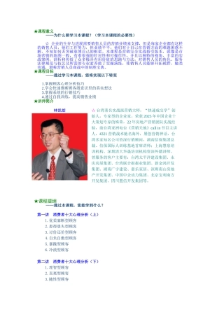 3387-房地产行销术-客户特征分析及销售实战技巧