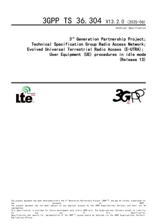 3GPP-36.304-202506LTE小区选择与重选英文版