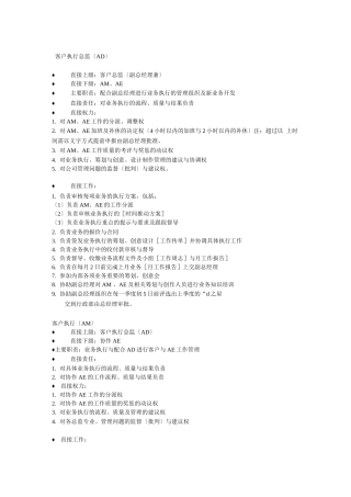 3、广告公司岗位职责