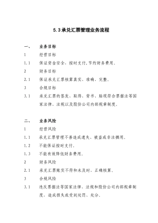 5.3承兑汇票管理业务流程