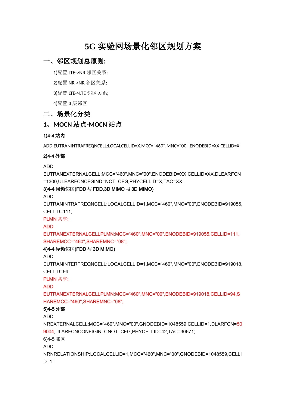5G邻区规划方案_第1页