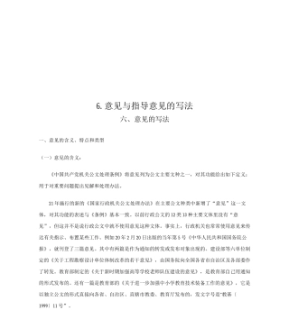 6.意见与指导意见的写法