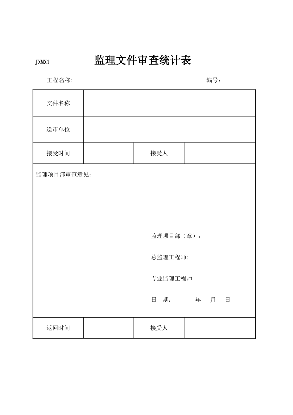 66kV监理项目部标准化管理表式X_第2页