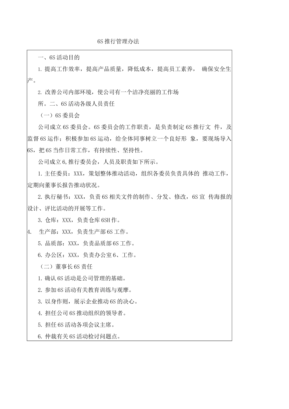 6S推行管理办法_第1页