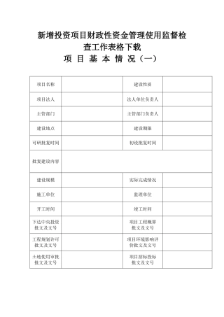 732-新增投资项目财政性资金管理使用监督检查工作表格下载