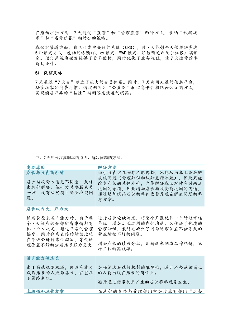 7天连锁酒店案例分析_第3页