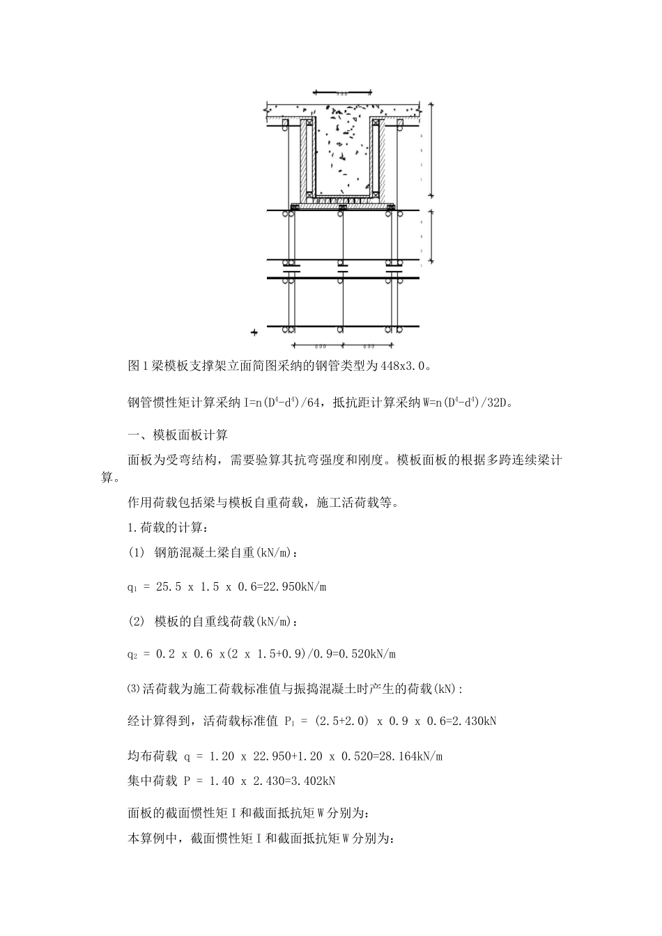 9mm15mm梁模板碗扣钢管高支撑架计算_第2页