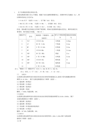 AB类无线电考试难点解析