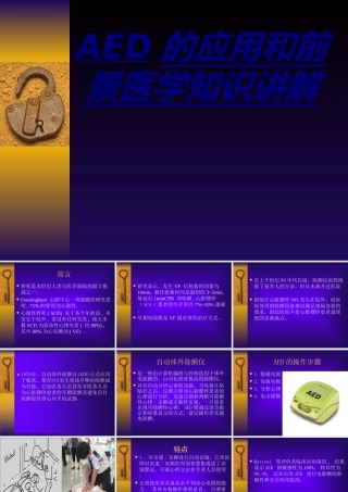 AED的应用和前景医学知识讲解讲义