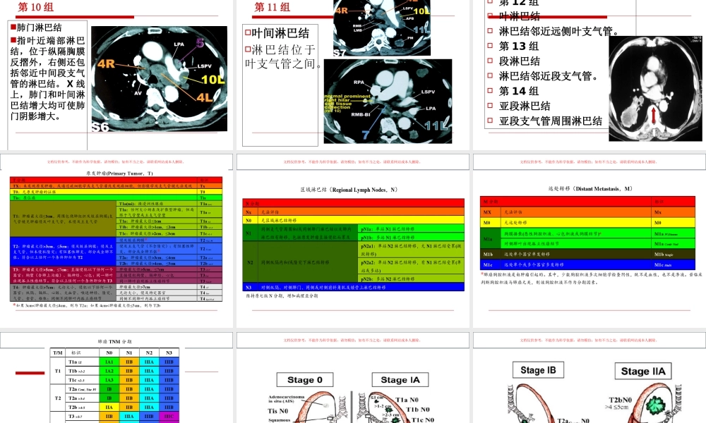 AJCC肺癌第版TNM分期课件