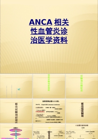 ANCA相关性血管炎诊治医学资料优质PPT课件