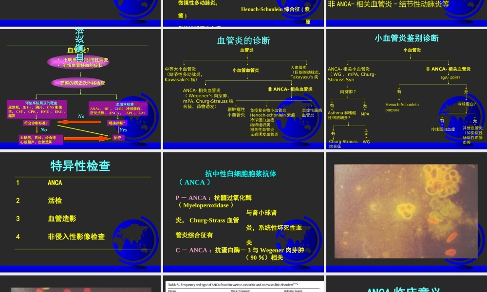 ANCA相关性血管炎重点资料优质PPT课件