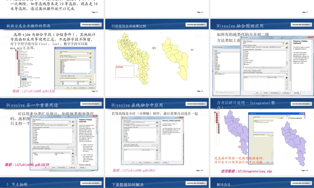 Arcgis教程制图综合PPT专业课件