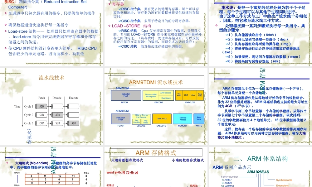 ARM体系架构解析优质PPT课件