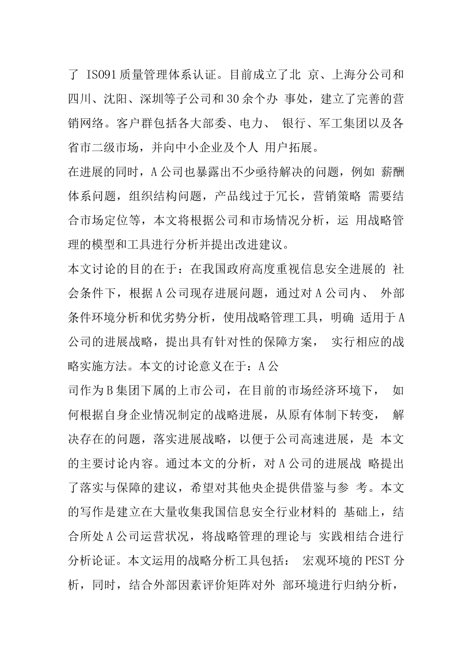 A公司发展战略及实施规划研究_第2页