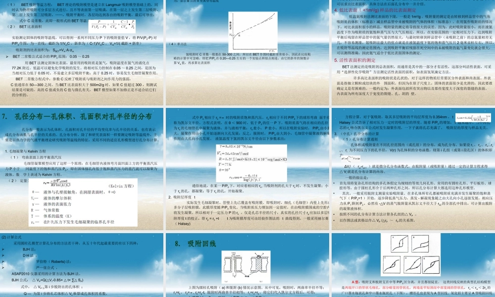 BET的原理及使用方法PPT专业课件