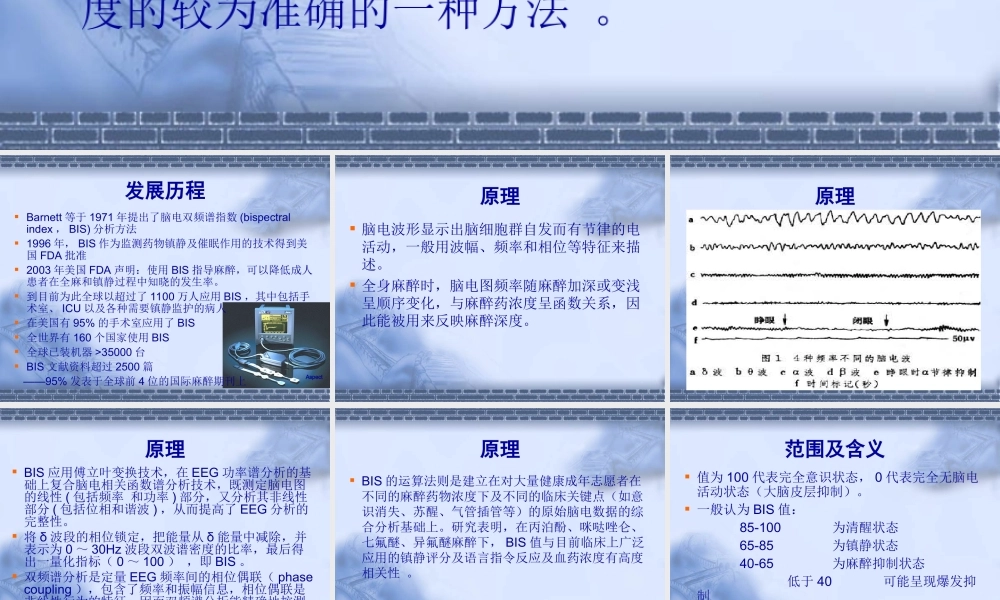 BIS监测PPT专业课件
