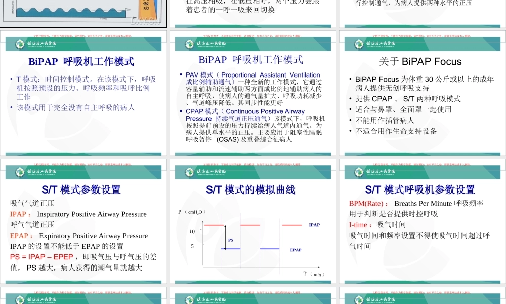BiPAP呼吸机培训课件