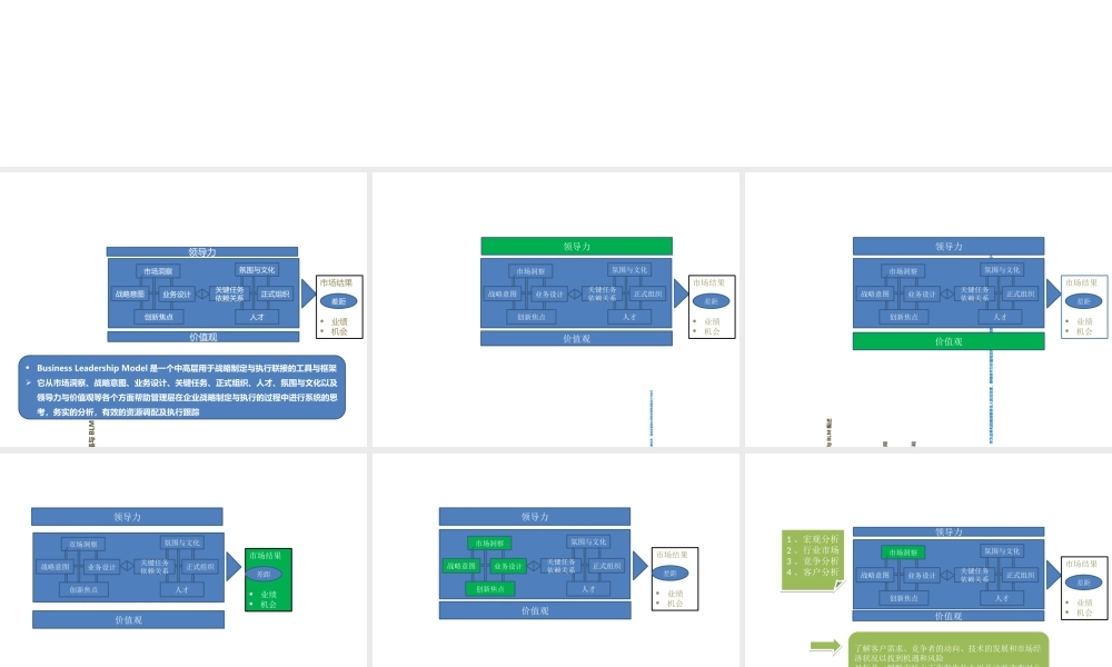 BLM模型方法论专题培训课件
