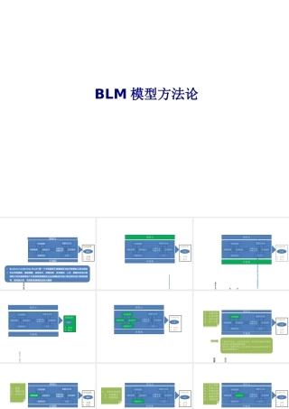 BLM模型方法论专题培训课件