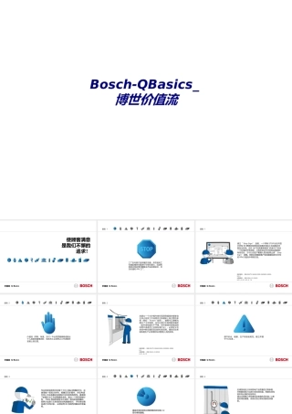 BoschQBasics博世价值流专题培训课件
