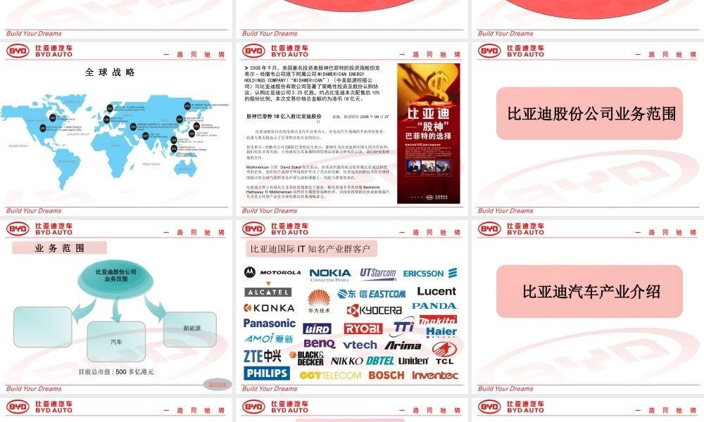 BYD组织结构的发展优质PPT课件