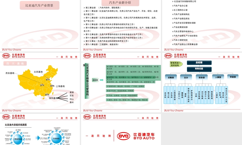 BYD组织结构的发展优质PPT课件