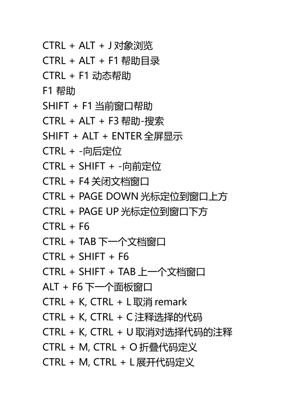 C#编程快捷键集合_第3页
