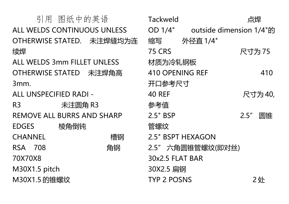 CAD图纸中的英语_第2页