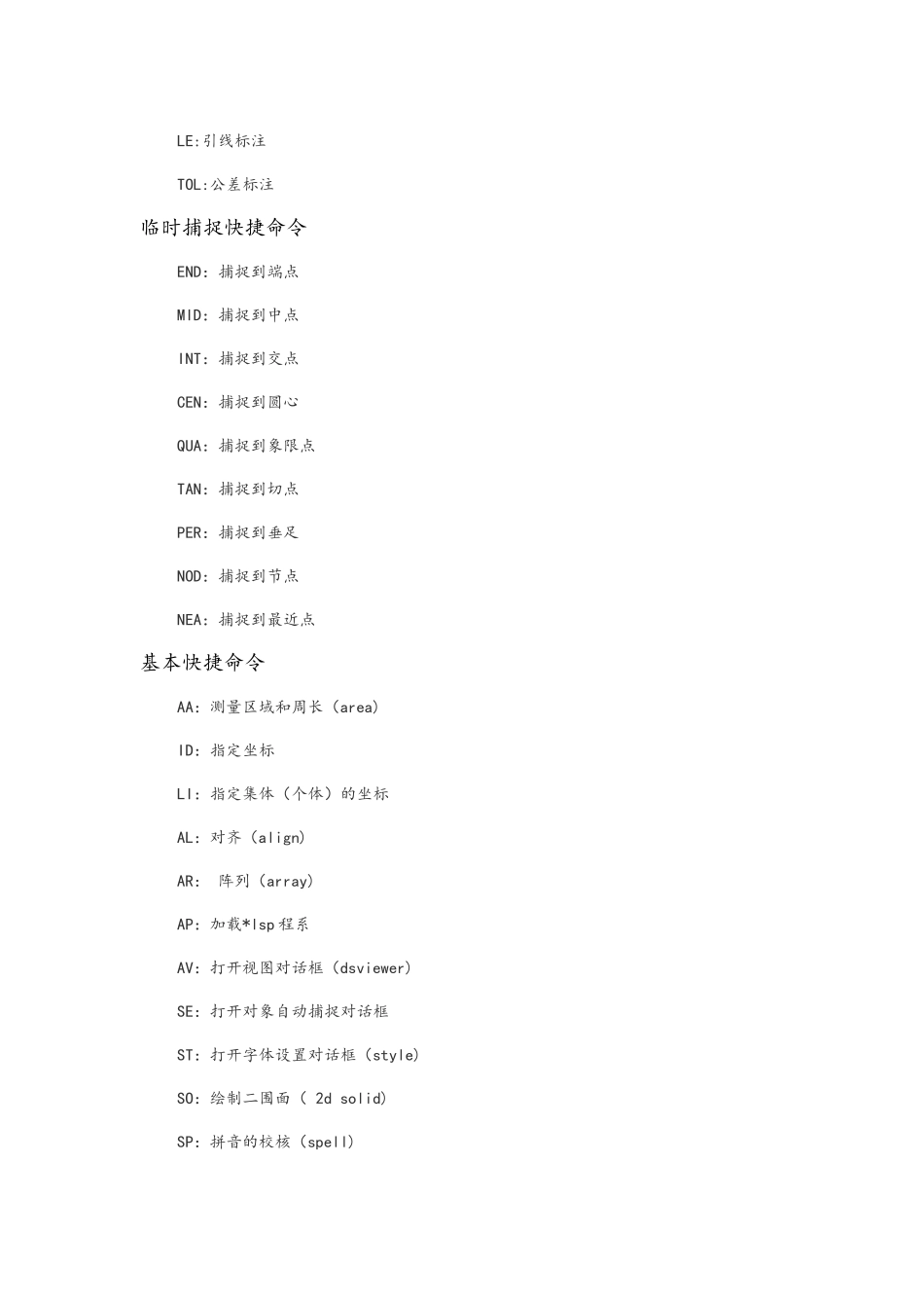 CAD快捷键使用大全_第3页