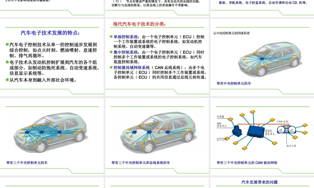 CAN现场总线入门教程PPT专业课件