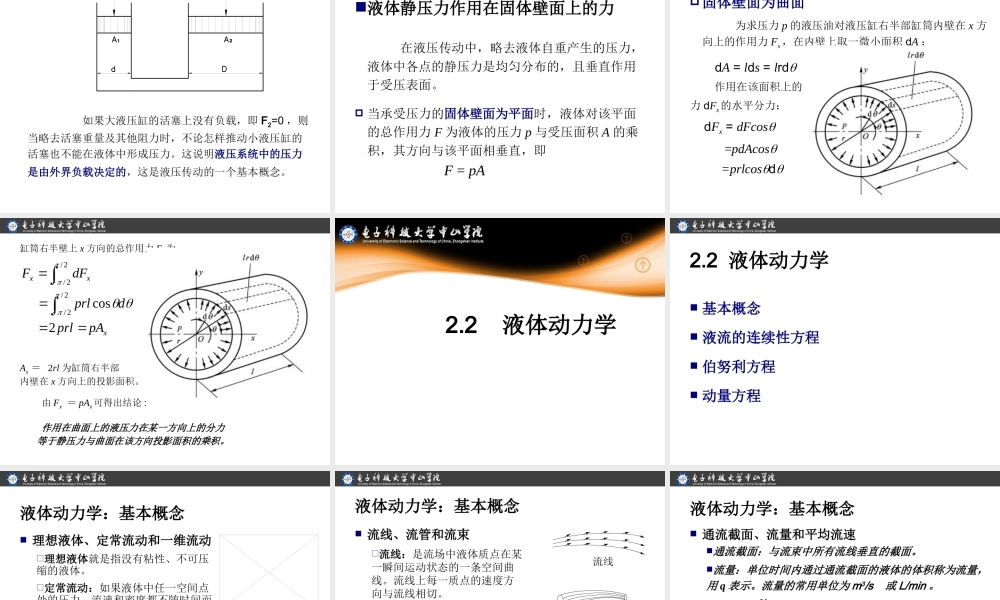 CH液压与气压传动流体力学基础PPT专业课件