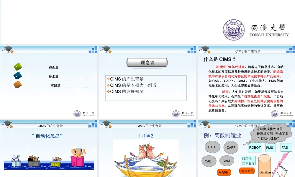 CIMS计算机集成制造系统PPT专业课件
