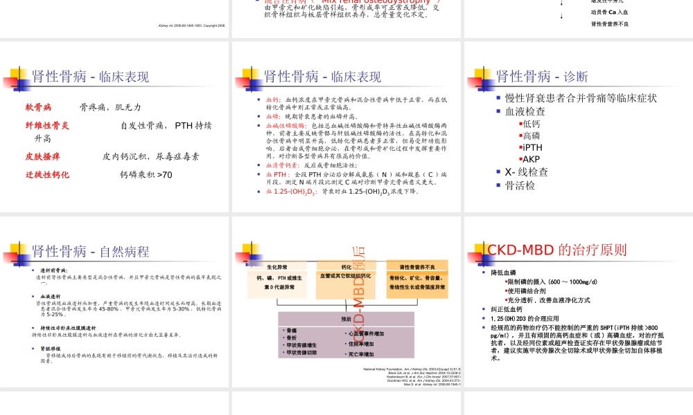 CKDMBD肾性骨病优质PPT课件