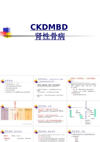 CKDMBD肾性骨病优质PPT课件