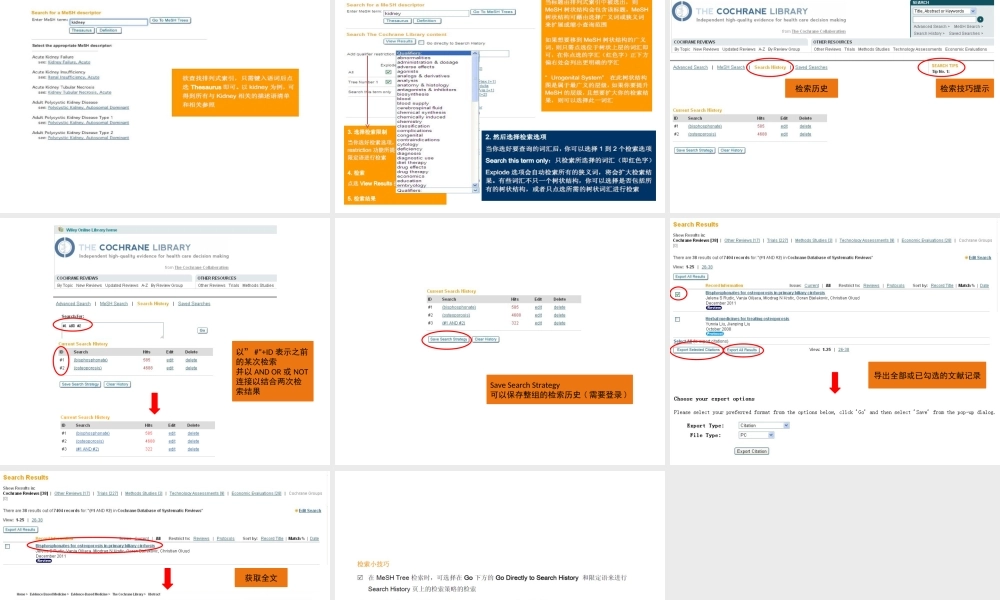 Cochrane图书馆检索方法PPT专业课件