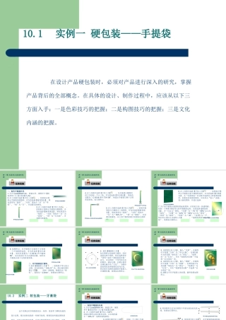 CorelDRAWX平面设计基础教程共个综合实例展示PPT专业课件