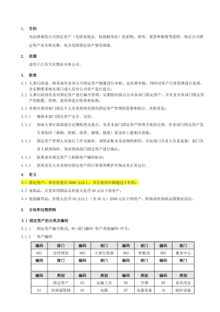 CR-WY-RX11固定资产管理制度
