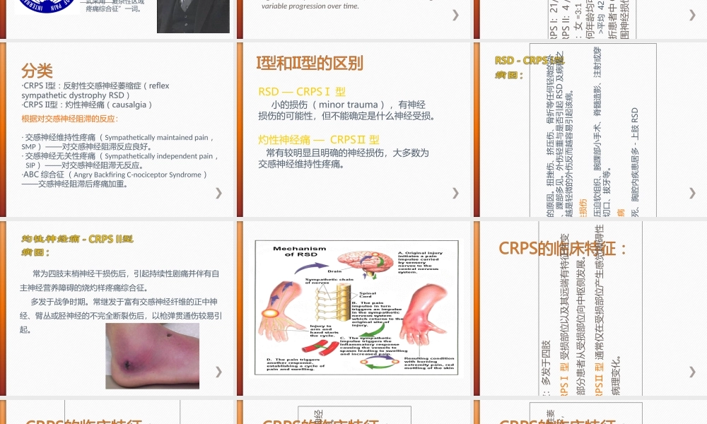 CRPS的诊断和治疗优质PPT课件