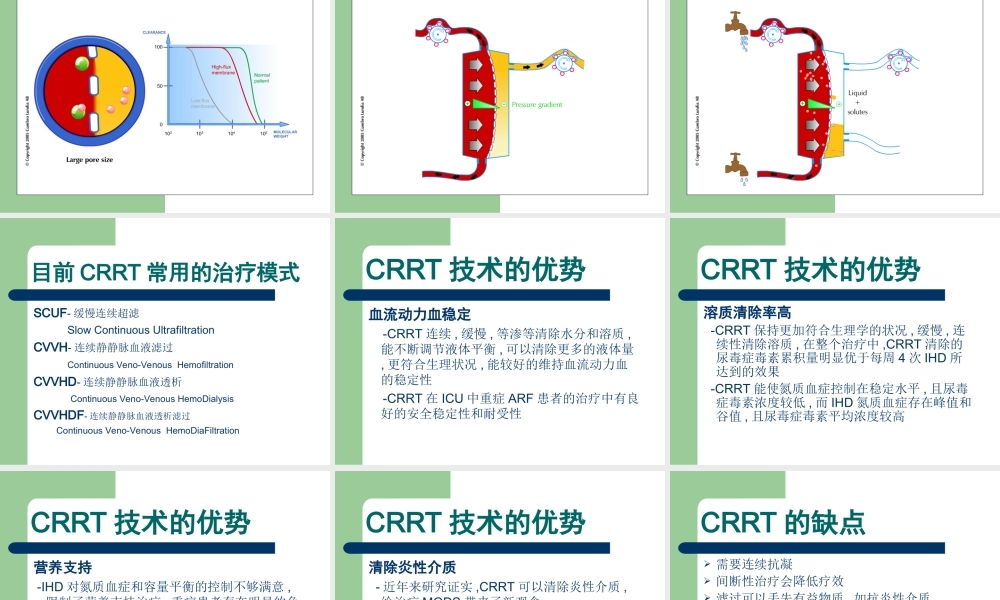 CRRT在ICU中的应用PPT培训课件