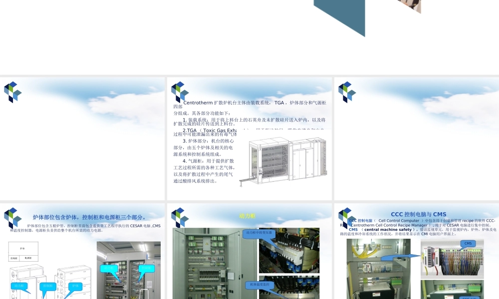 CT扩散炉结构简介讲义