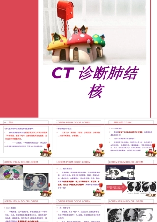 CT诊断肺结核PPT培训课件