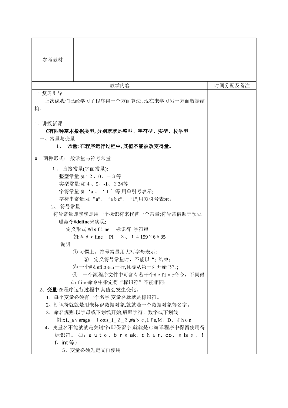 c语言程序设计教案_第3页