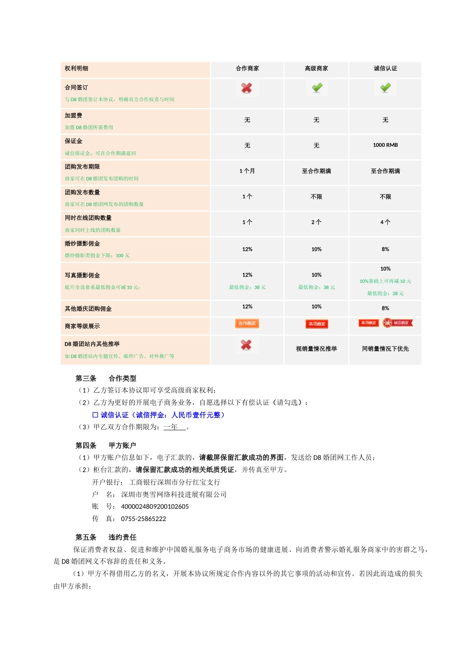 D8婚团网团购加盟协议_第2页