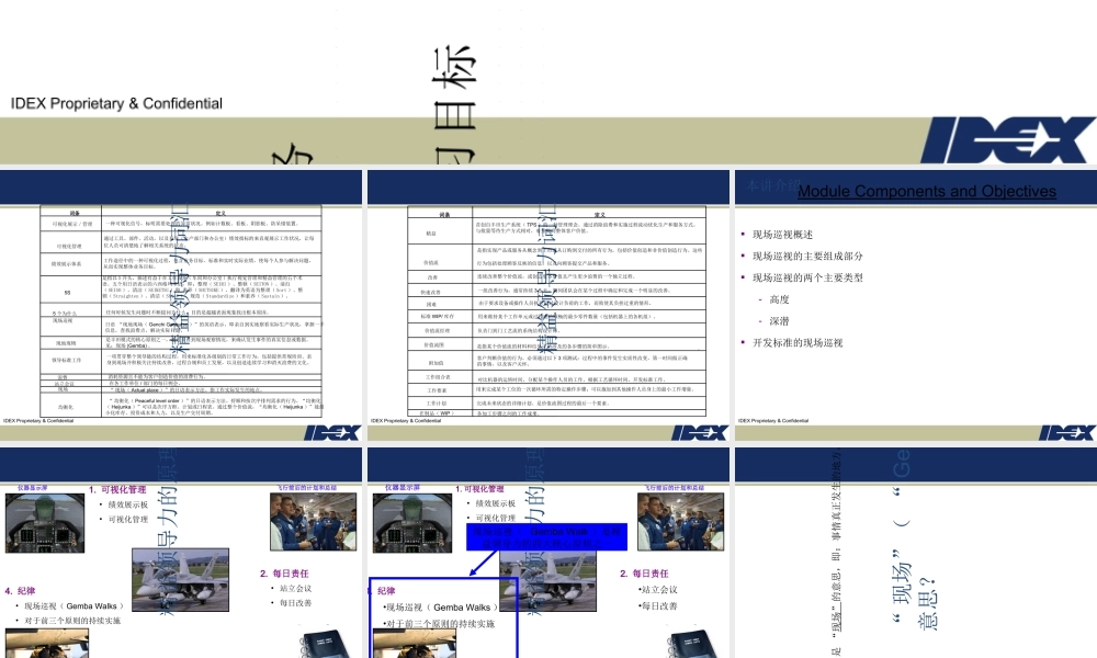 DailyManagementGembaWalkModuleCNRev0专题培训课件
