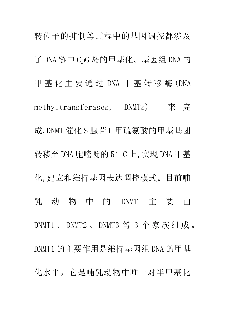 DNA甲基转移酶3B在异常发育中作用的研究进展_第3页