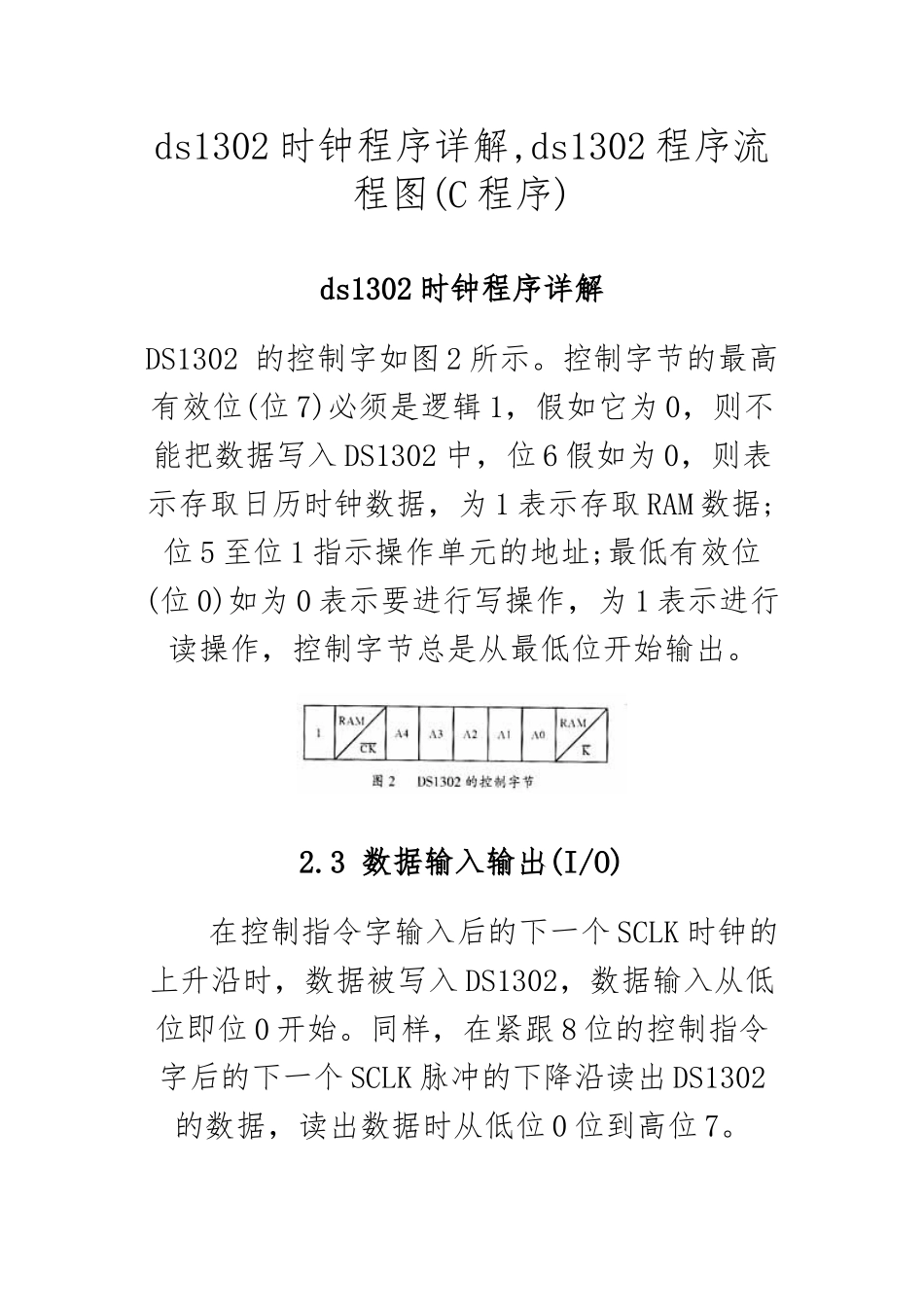 ds1302时钟程序详解-ds1302程序流程图_第2页